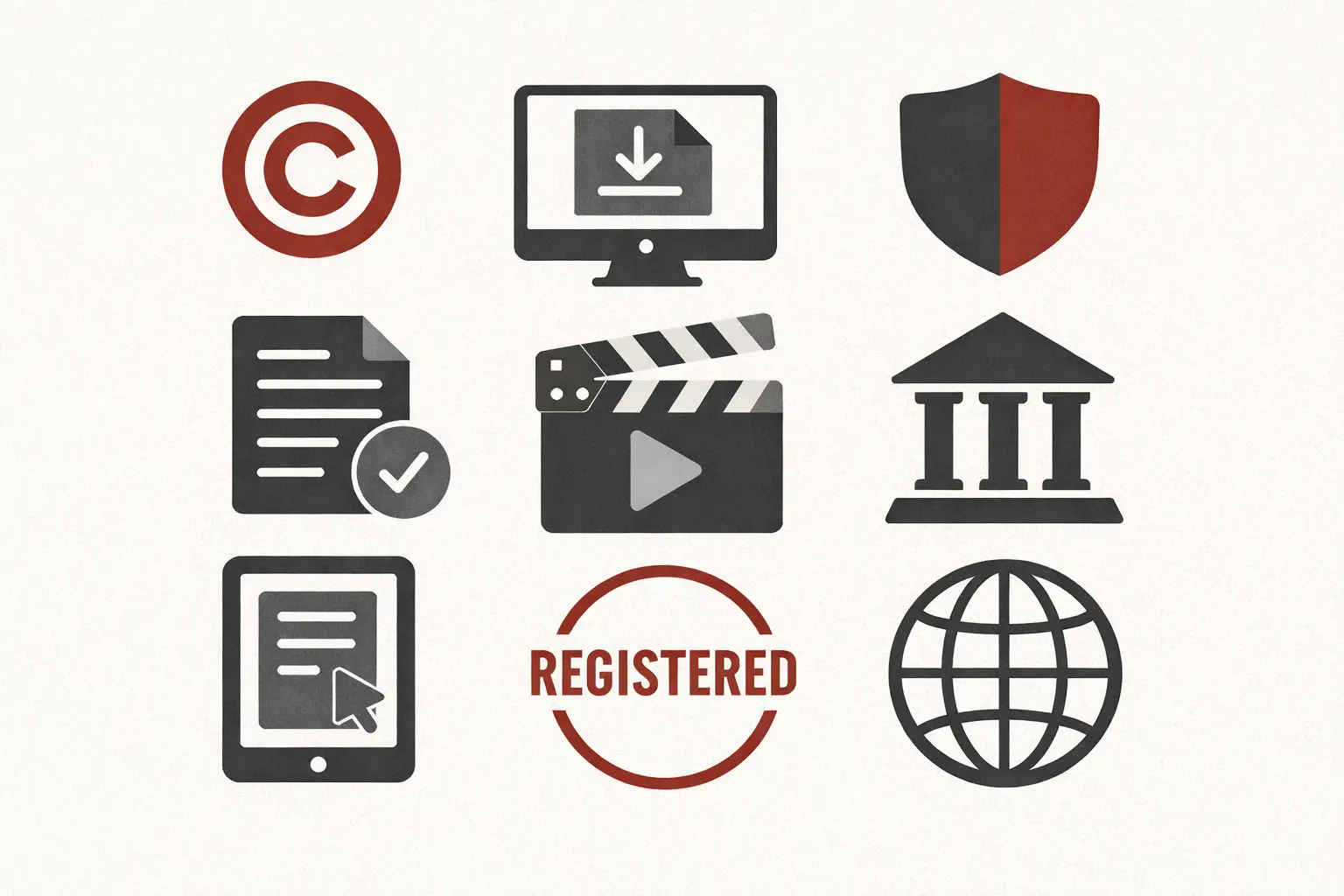 lustración certificado, derechos de autor, formulario digital, registro online, justicia, y plataformas internacionales para registrar un guion.