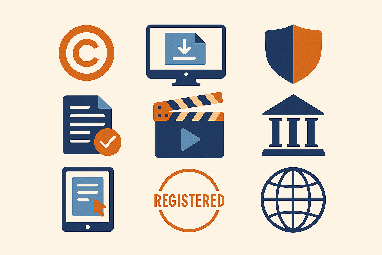 lustración certificado, derechos de autor, formulario digital, registro online, justicia, y plataformas internacionales para registrar un guion.